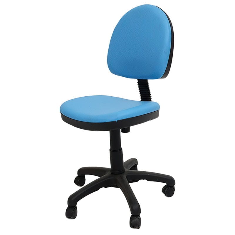 FurnitureR Chaise de Bureau Couleur, Siège D'ordinateur Moderne et Réglable, Chaise de Bureau sans Accoudoir Pivotante, Chaise de Bureau pour Jeunes, Salle d'étude, Turquoise